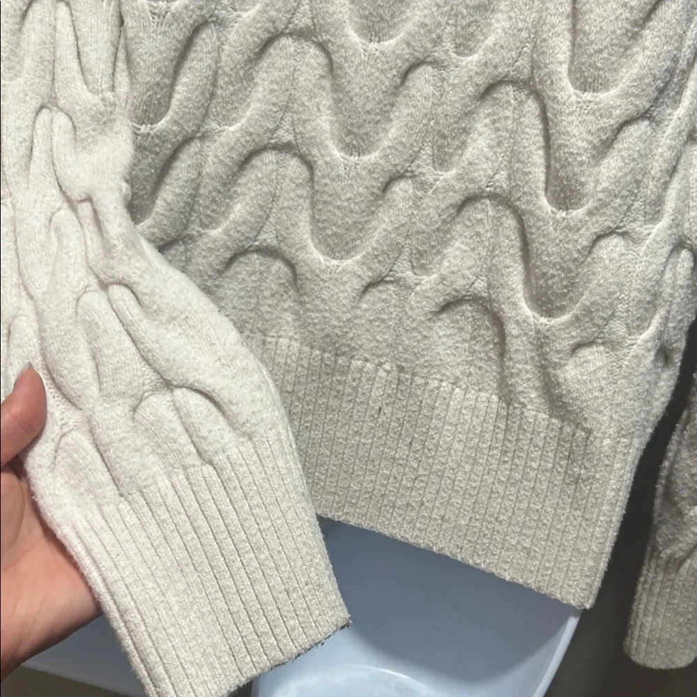 a new day Ivory Textured Knit Sweater - Picture 5 of 6